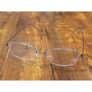 Lindberg Air Titanium Rim Graham 52-18-135 Silver/Gray Eyeglasses Frames - New!